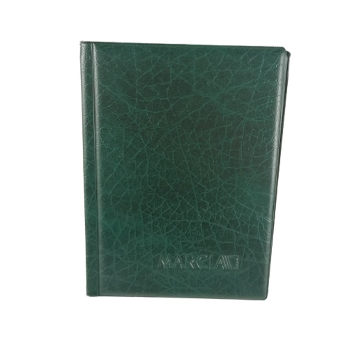 Clasor, Marcia, tip album monede, cu 108 spatii mixte, verde, 12.5 x 17.5 cm