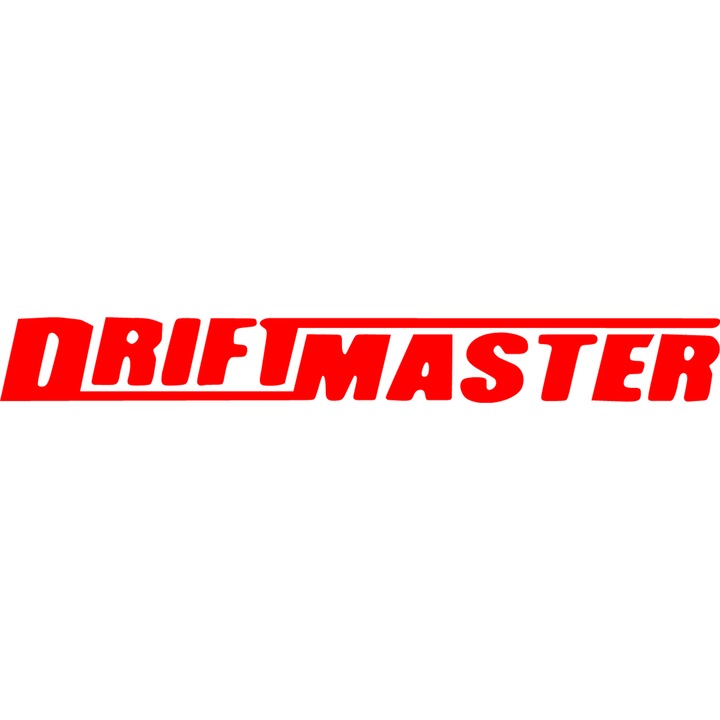Sticker auto ''Drift master'', 18x3 cm, Rosu