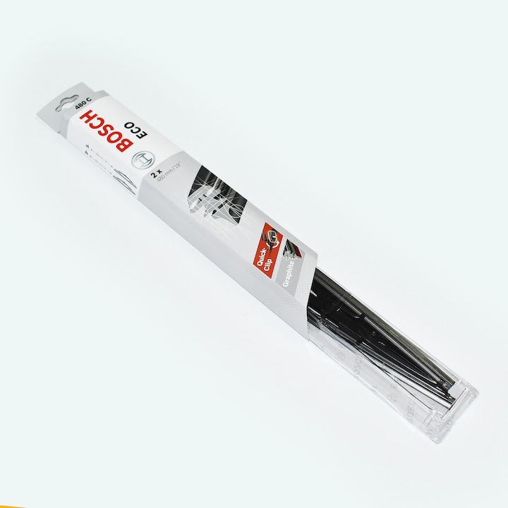 Bosch ECO ablaktörlő készlet, 47,5 cm és 47,5 cm szélvédőhöz, klasszikus rögzítéshez (akasztó)