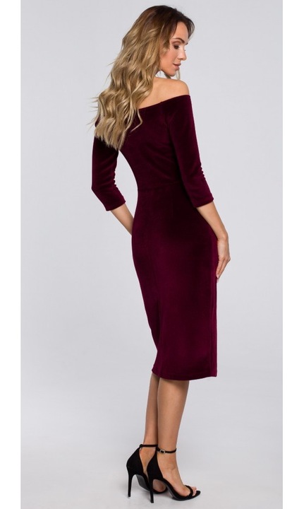 Női midi ruha, Made of Emotion, Geerang, gesztenyebarna, M INTL