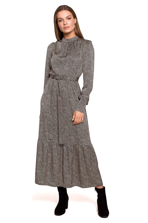 Дамска рокля Diletta, Кафява, Черен, XL