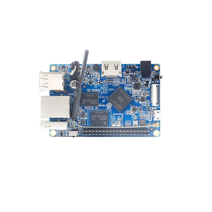 Orange Pi PC Plus дънна платка, 1GB с 8GB EMMC Flash - Raspberry Pi алтернатива