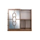 Dormitor Venetia, Pat 160x200 cm, Dulap240x215, 2 Noptiere 50x50, Comoda90x50, Culoare Maro/Alb