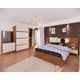 Dormitor Venetia, Pat 160x200 cm, Dulap240x215, 2 Noptiere 50x50, Comoda90x50, Culoare Maro/Alb