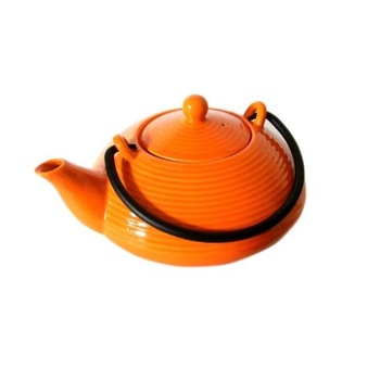 Ceainic Portelan Japonez KYUSHU Portocaliu 1l Ceainic Portelan Japonez KYUSHU Portocaliu 1l