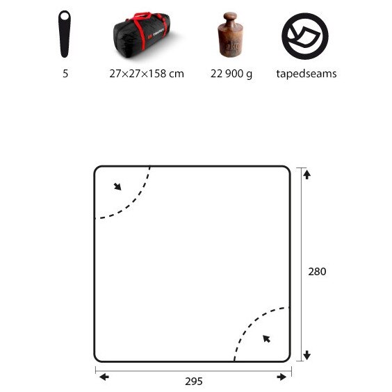 Trimm Fisher 5, 5 személyes, fekete eMAG.hu