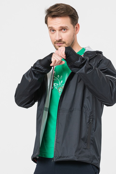 PEGAS, Geaca impermeabila cu gluga, Bleumarin, S