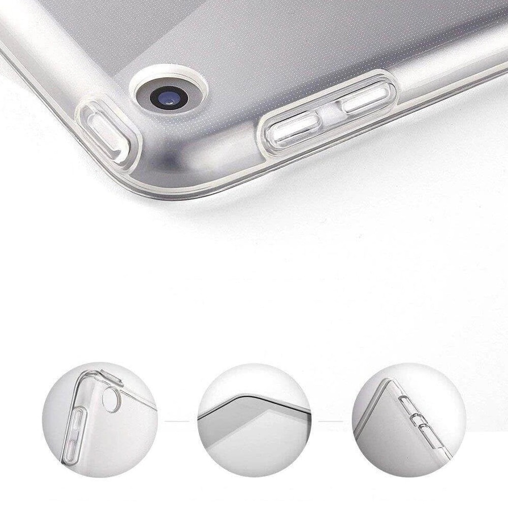 Husa tableta din silicon pentru Huawei MediaPad M5 Lite 8, Optim Protection, Clear Case, Transparent