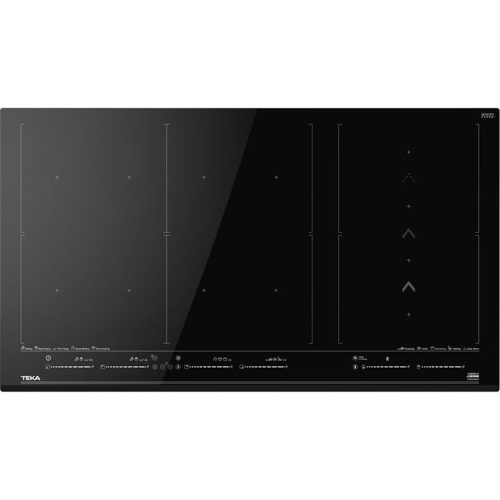 Плот за вграждане Teka IZF 99700 MST, Индукция, 10 зони за готвене, Керамика, 90 см, Черен
