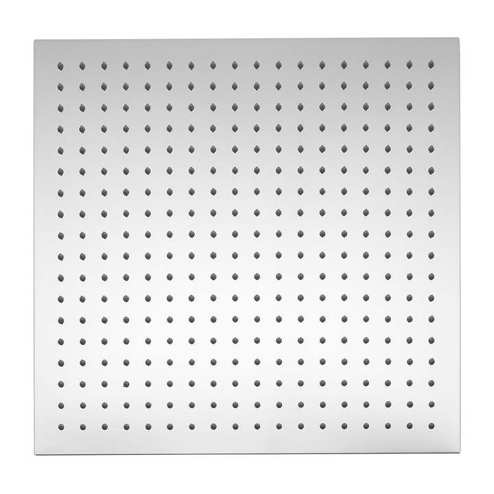 Cap de dus Stilform, Ultraflat, Patrat, 1 functie, Otel inoxidabil, Argintiu cromat