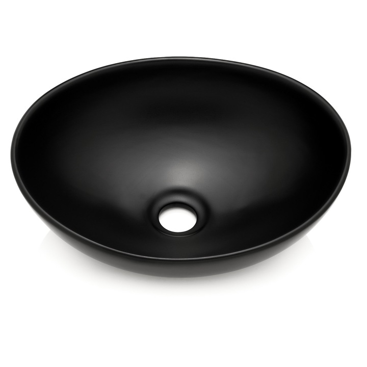 Lavoar Stilform, Park, Cu orificiu, 400 x 340 x 145 mm, Ceramica, Negru