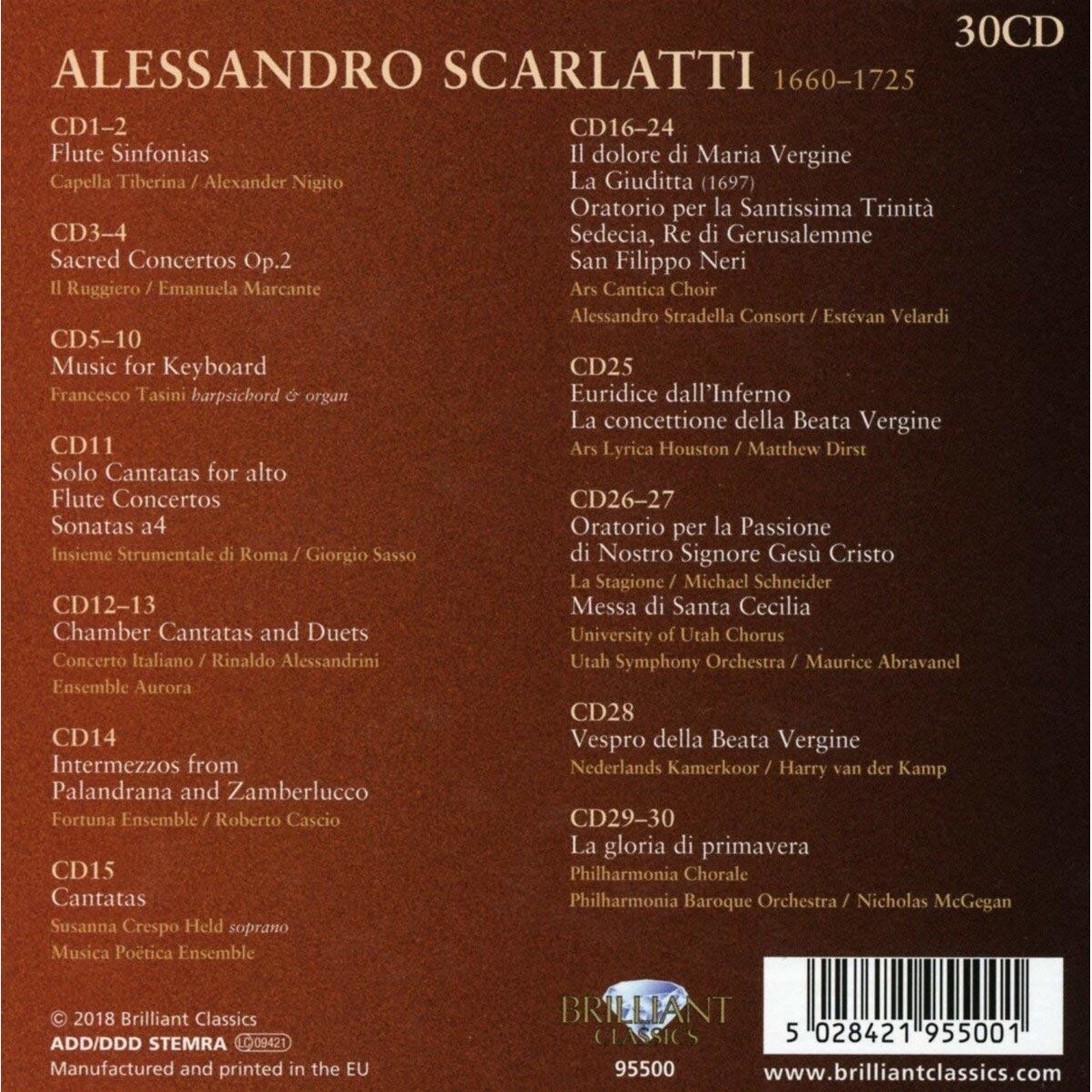 Alessandro Scarlatti Collection 30CD - eMAG.ro