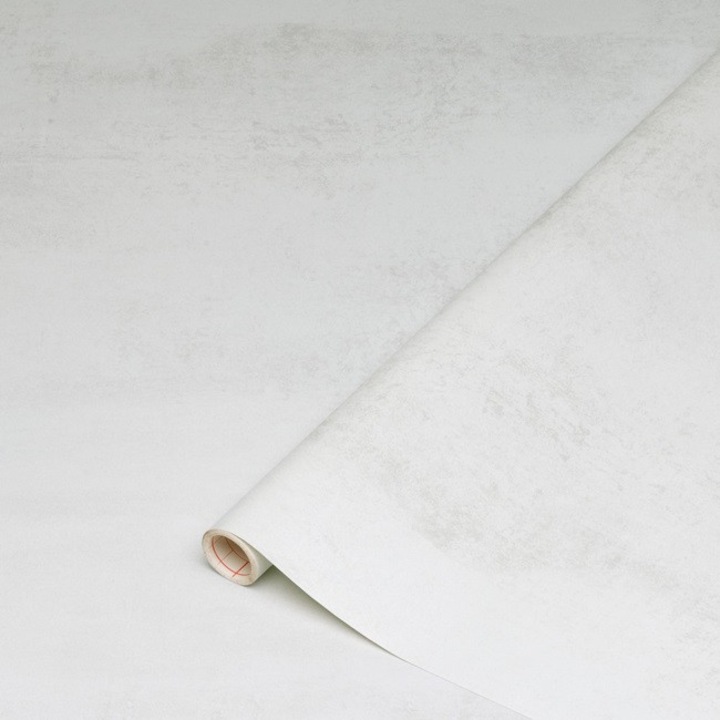 Autocolant Mobila si Folie Decorativa Autoadeziva, d-c-fix®, 67.5 cm x 2 m, Rezistenta si Lavabila, Aplicare Usoara, Ideal pentru Mobilier, Dulapuri si Usi, Design Modern si Elegant, Durabil si Usor de Intretinut, Alb/Gri