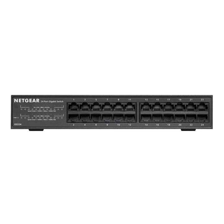 Суич NetGear SOHO GS324, 24 x 10/100/1000, Gigabit