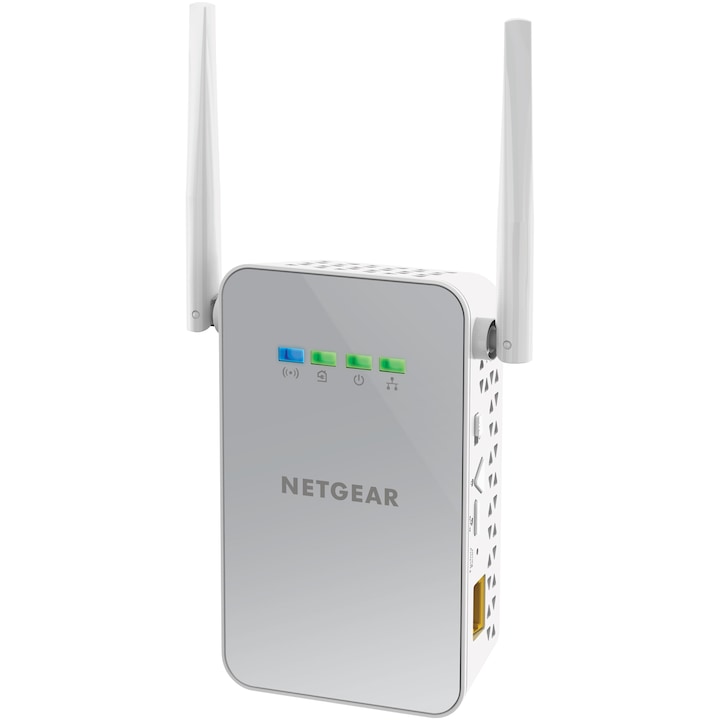 Мрежов адаптер NetGear Powerline PLW1000, 1000 Mbps, Gigabit
