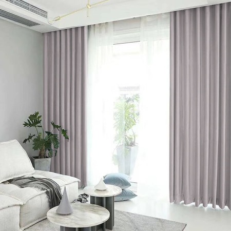 Set draperie din catifea blackout cu rejansa transparenta cu ate pentru galerie, Madison, 150x210 cm, densitate 700 g/ml, Pale Silver, 2 buc