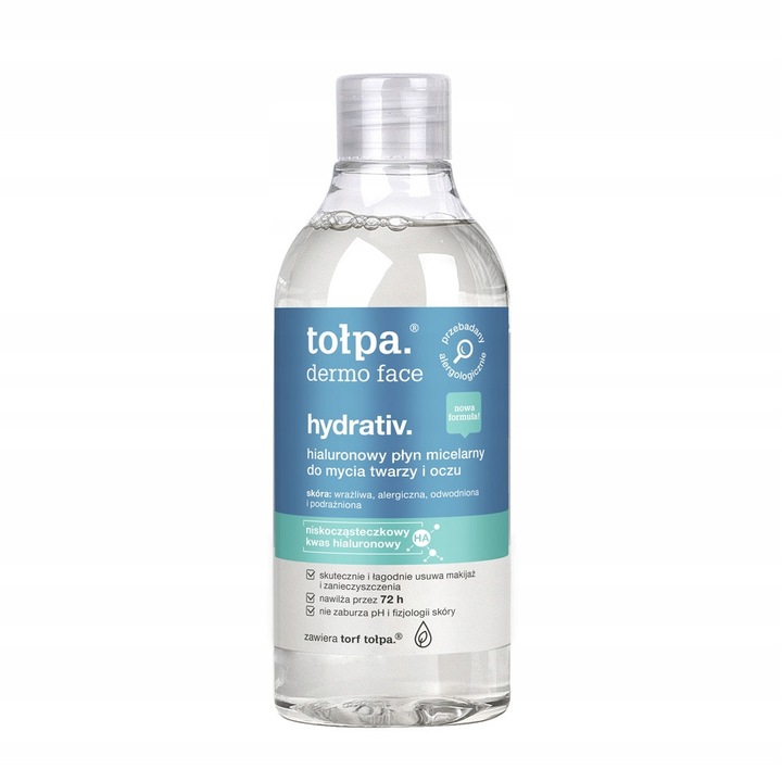 Apa micelara pentru ten sensibil Tolpa Hydrativ, 400ml