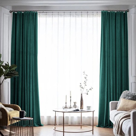 Draperie din catifea blackout cu rejansa din bumbac tip fagure, Madison, 250x240 cm, densitate 700 g/ml, Paradiso, 1 buc