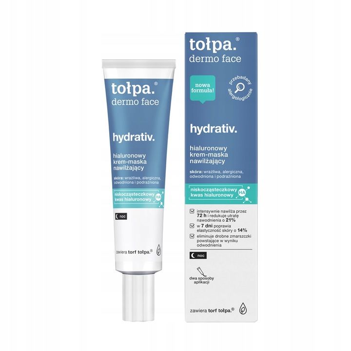 Tolpa Hydrativ éjszakai maszk érzékeny bőrre, 40ml