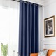 Draperie din catifea blackout cu inele crom, Madison, 250x240 cm, densitate 700 g/ml, Black Pearl, 1 buc