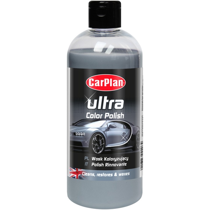 Pasta de polisat CarPlan pentru suprafete vopsite, 500 ml, Argintiu