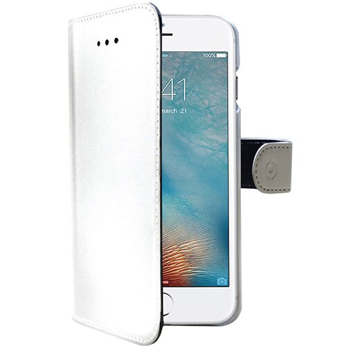 Husa Agenda CELLY Alb Apple iPhone 8 Plus / iPhone 7 Plus