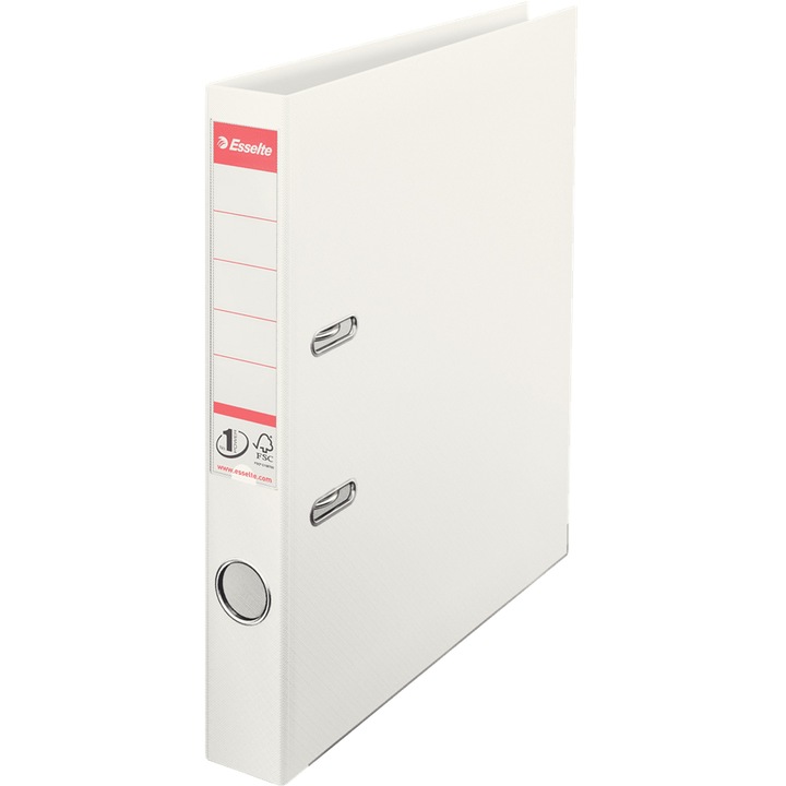 Класьор Esselte, полипропилен, 50 mm, A4, бял