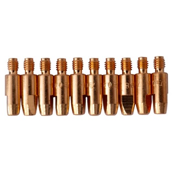 Duza de contact M6, L=28mm pentru sarma 1,2mm de aluminiu (set de 10buc) Duza de contact M6, L=28mm pentru sarma 1,2mm de aluminiu (set de 10buc)