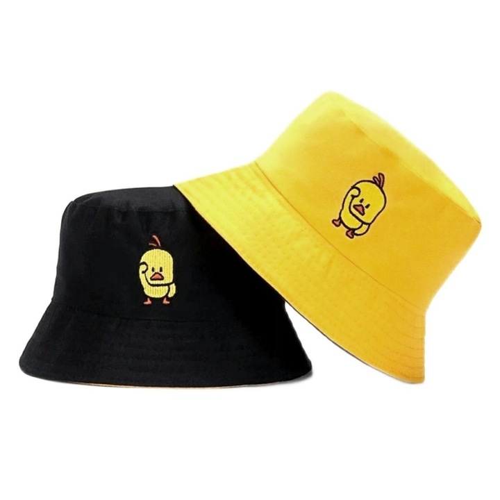 Palarie reversibila pentru copii, Gonga® Negru/Auriu