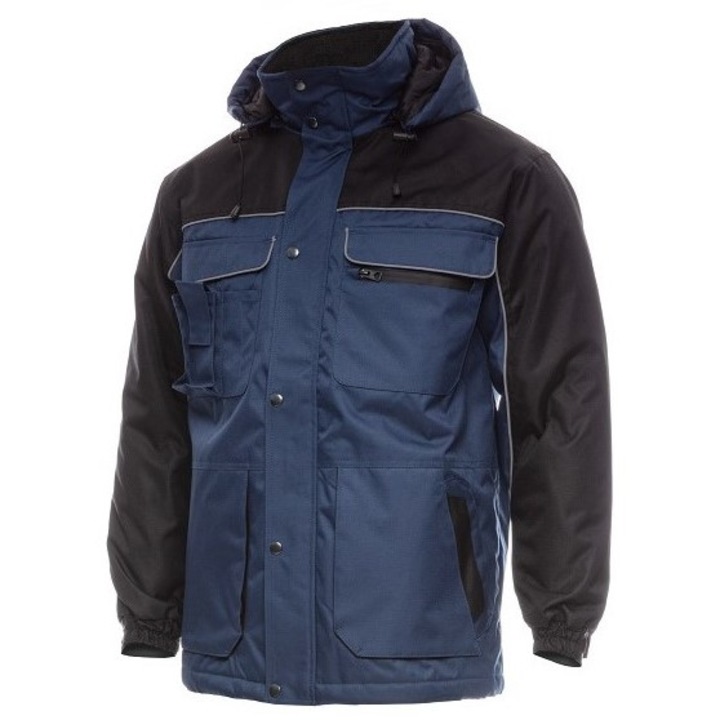 Scurta impermeabila de iarna Bahus Dct, bleumarin/negru, S