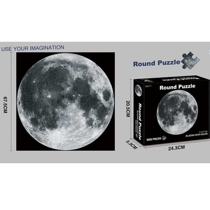 Puzzle Rotund Luna 1000 Piese