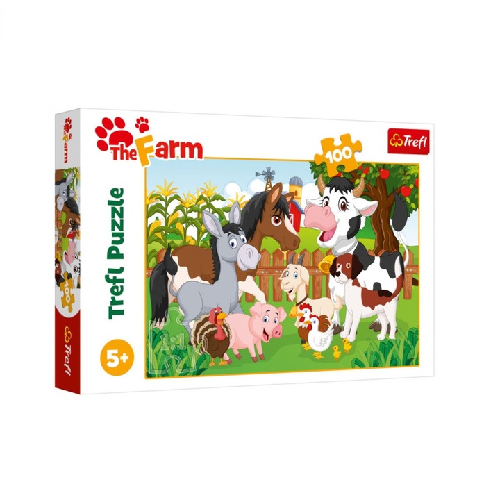 Haszonállatok puzzle, 100 db, 41x27,5 cm