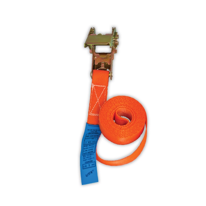 Chinga de ancorare circulara, cu clichet, 800kg, 25mm x 12m