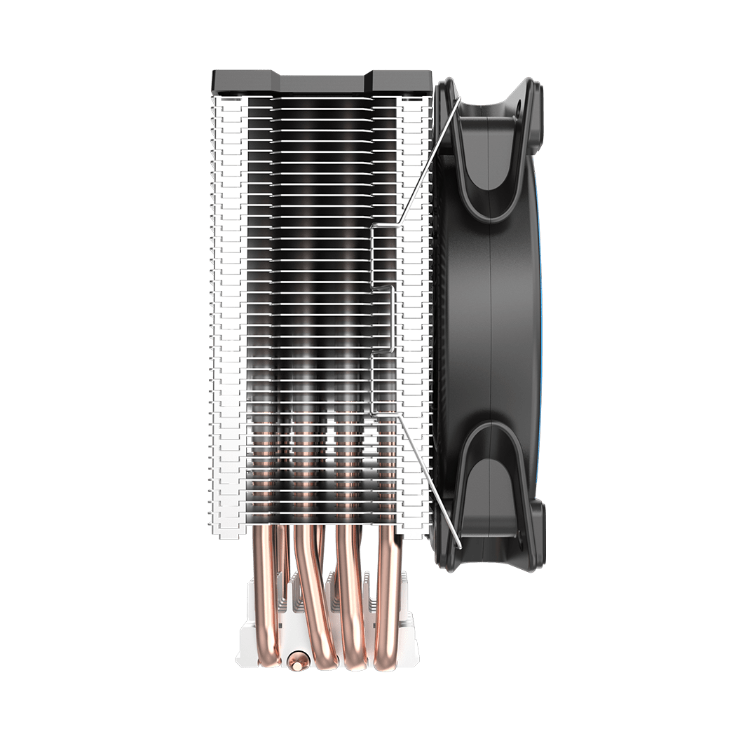 Процесорен охладител Pccooler GI-X5B V2, въздушно охлаждане, вентилатор ...