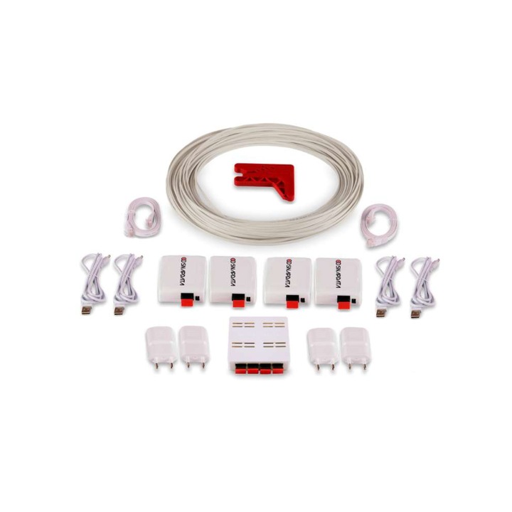 Kit Fibra optica, Actelser, Gold Snap Data, Plastic, 80 m