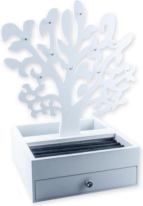 Haushalt International ékszerdoboz, fehér 22 X 22 X 10,5 cm