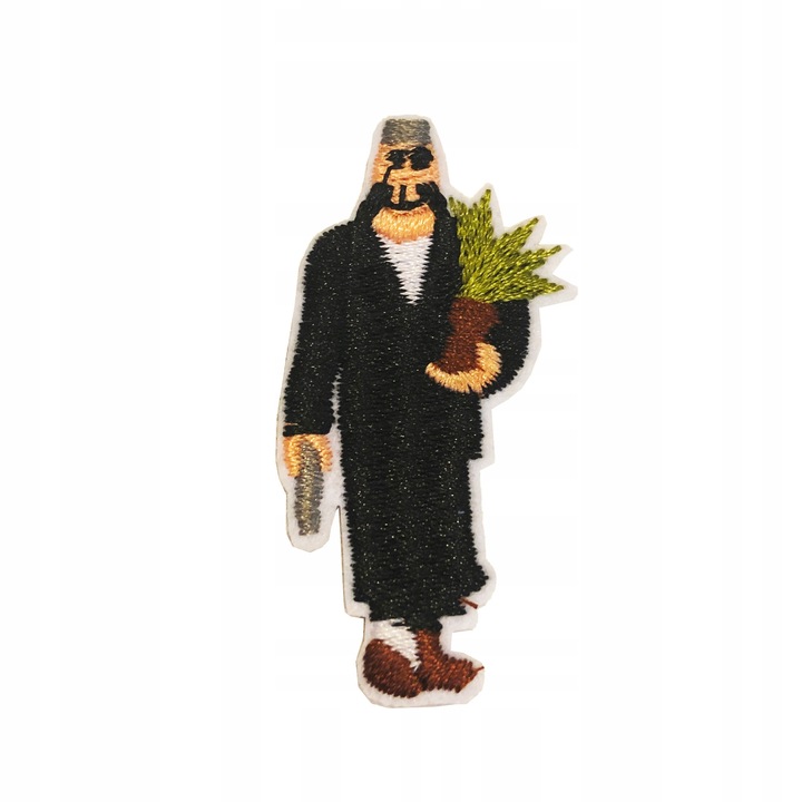 Petic Textil, Little Angel, Baiat cu o planta, Multicolor, 2.6 cm x 5 cm