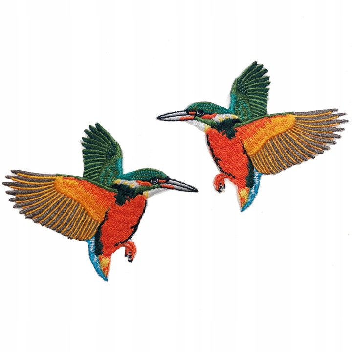 Petic Textil, Little Angel, Pasarea Colibri, 2 pasari, Multicolor, 8.5 cm x 7.1 cm