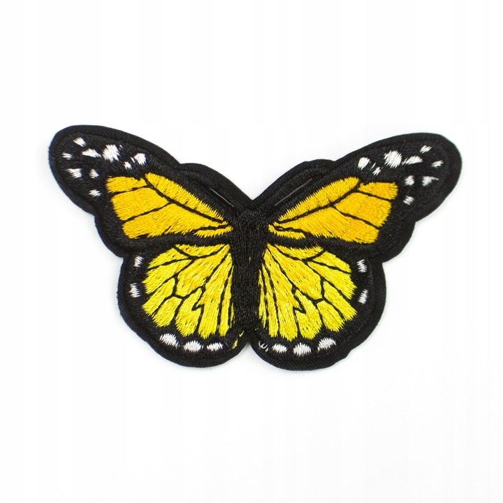 Petic Textil, Little Angel, fluture, Galben, 7.5 cm x 5 cm