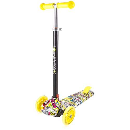 Trotineta Pliabila Lorelli Scooter Yuppee cu Leduri, Grafitti Smile
