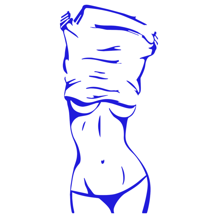Autómatrica "Sexy girl", 20x8 cm, kék