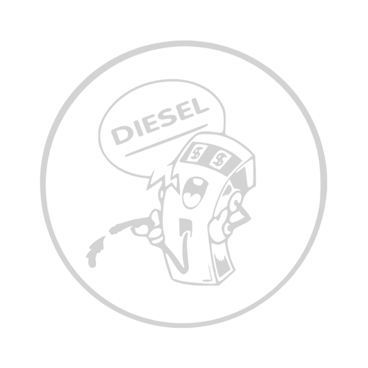 Sticker auto ''Gaz diesel'', 16x16 cm, Alb