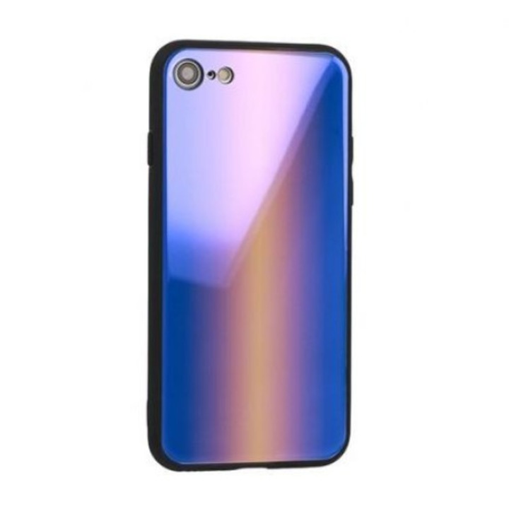 Iphone X kompatibilis hátlap, Vennus, kék/lila, szilikon