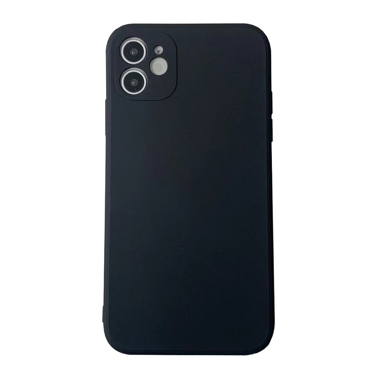 Защитен калъф от течен силикон за iPhone 12 ZYuuan, Черен - eMAG.bg