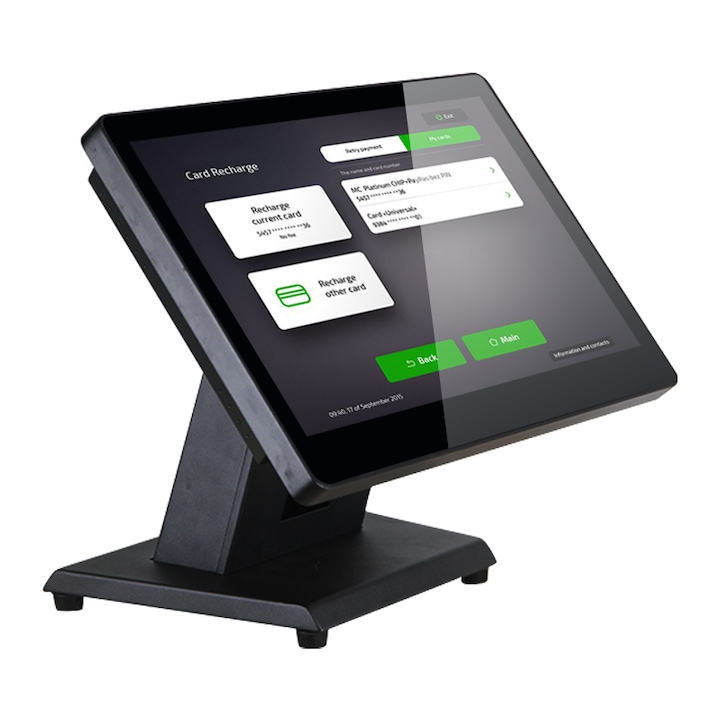 POS система 15″ Multi-touch, AIO-1568, J3710, 4GB, 64GB SSD