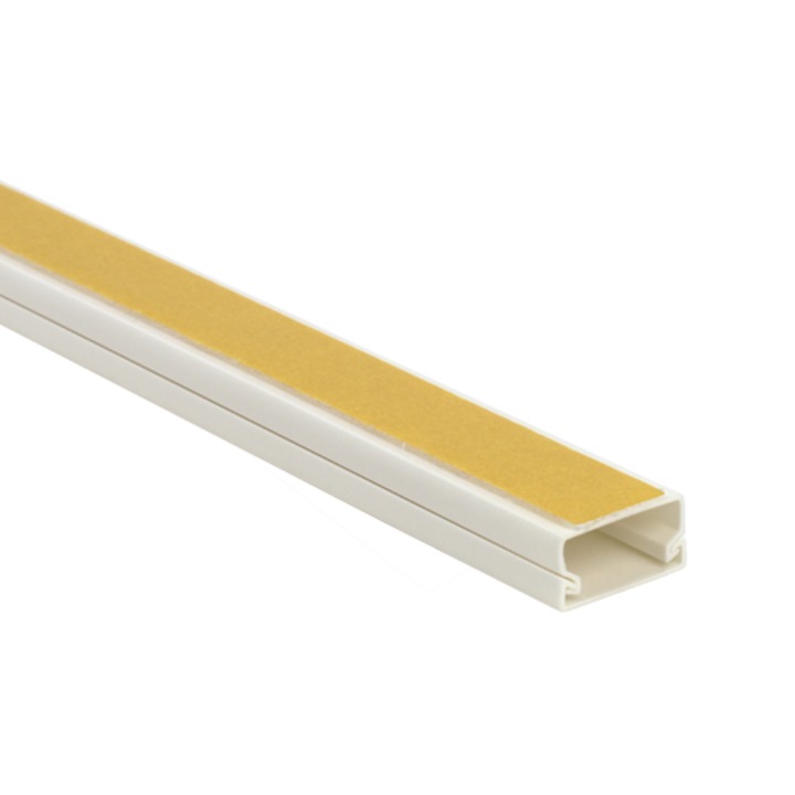 Кабелен канал 20х10 мм с лепило, 2м - DLX PVCA-206-10