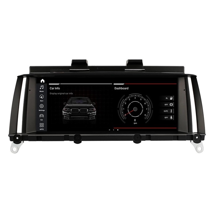 Navigatie BMW X3 F25 X4 F26 NBT 2013 - 2016 Android 4 GB RAM si 64 GB ROM Waze Aplicatii Wi-Fi 4G Bluetooth Display 8.8" IPS