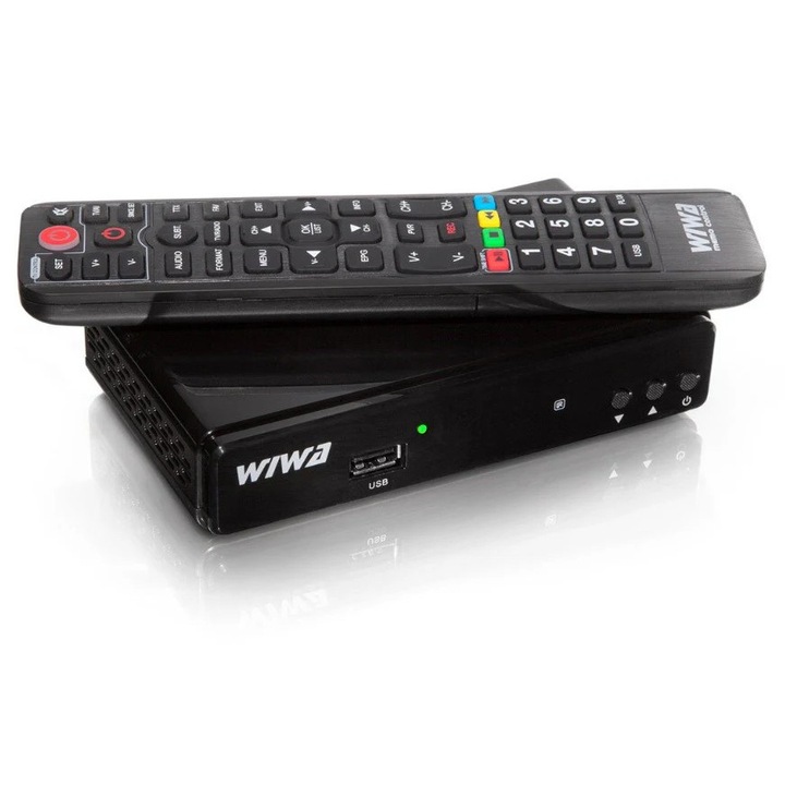 Tuner Dvb-T/T2, H.265 Lite, Compatibilitate Ridicata, Consum Redus De Energie, Capacitati Versatile De Redare, 145 X 90 X 32 mm, Negru