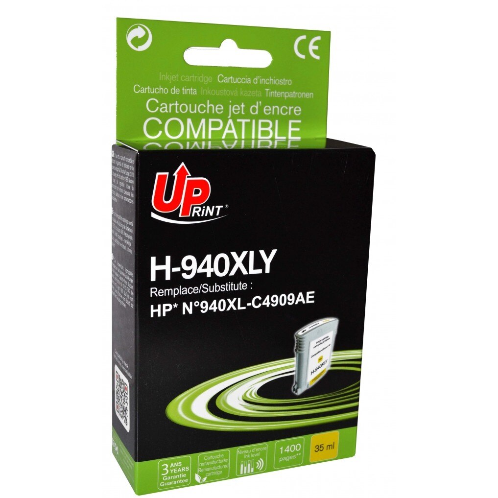 Cartus cerneala UPRINT HJ940XLYUP Galben, 35 ml, compatibil C4909