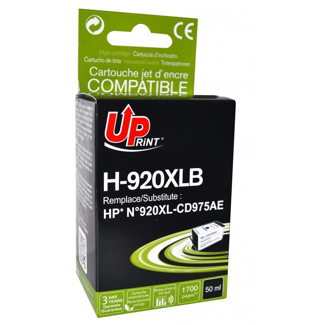 Cartus cerneala UPRINT HJ920XLBUP Negru, 50 ml, compatibil CD975